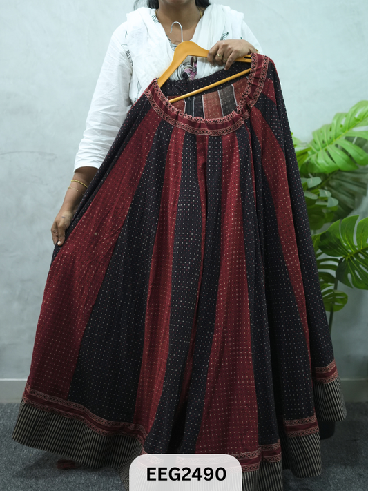 COTTON SKIRT 6 MTRS. FLARE-FREE SIZE