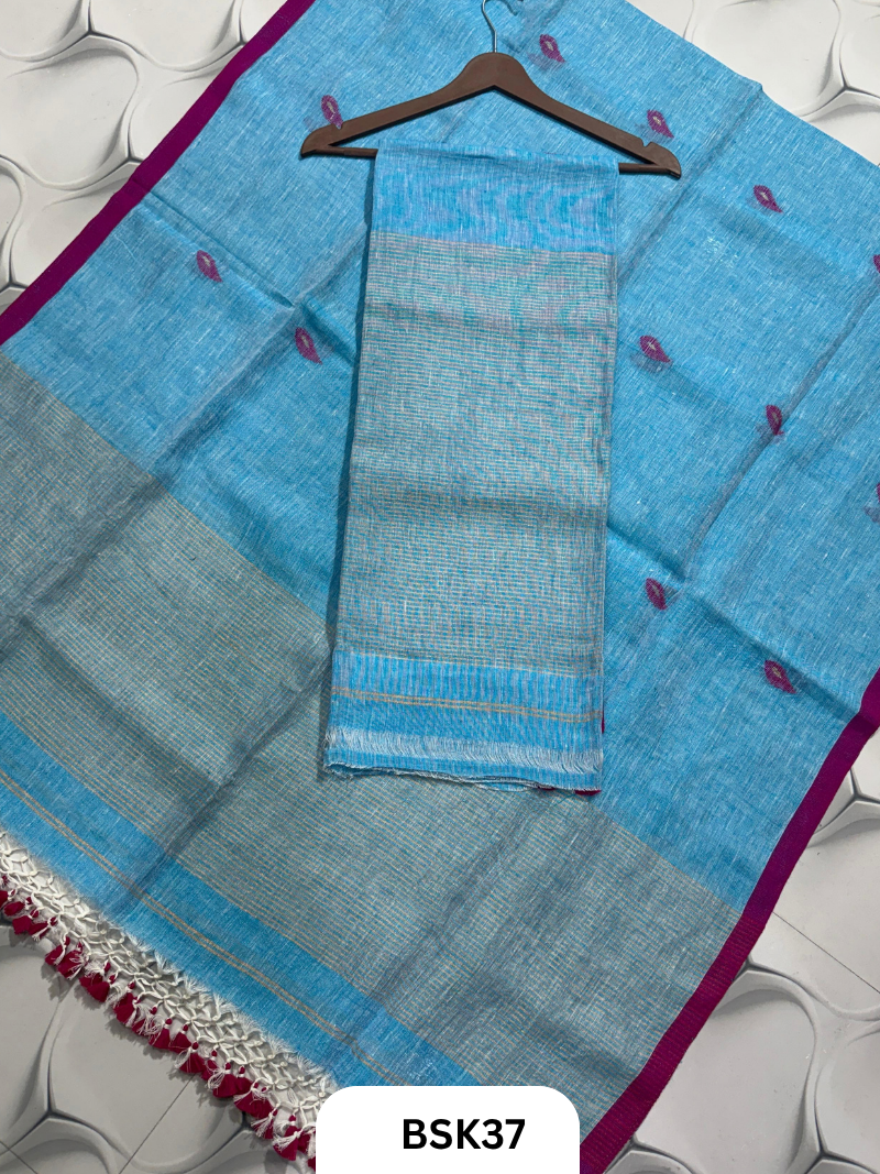 Pure Linen  Handloom Salwar  Top 2.7 mtr  Duppata 2.5 mtr