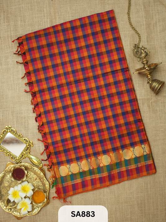 PURE HANDLOOM SILK COTTON SAREE | KATTAM