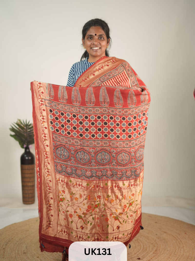 DOLA AJRAKH SAREE