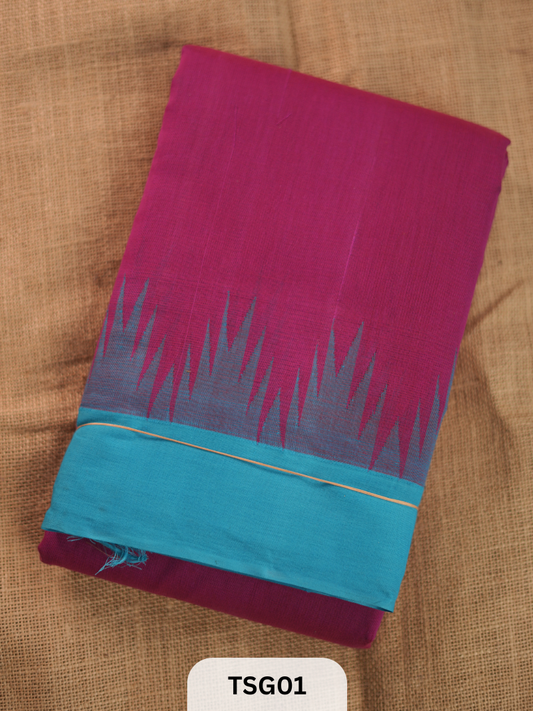 HANDLOOM THAZHAMPOO COTTON BY COTTON