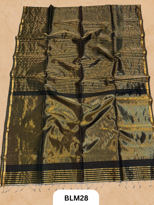 Maheshwari Tissue Stripe Saree