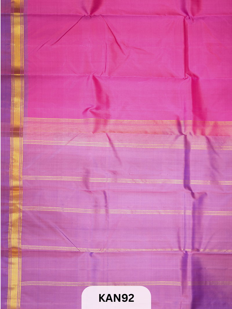 KANCHIPURAM HANDLOOM SMALL DOUBLE BORDER