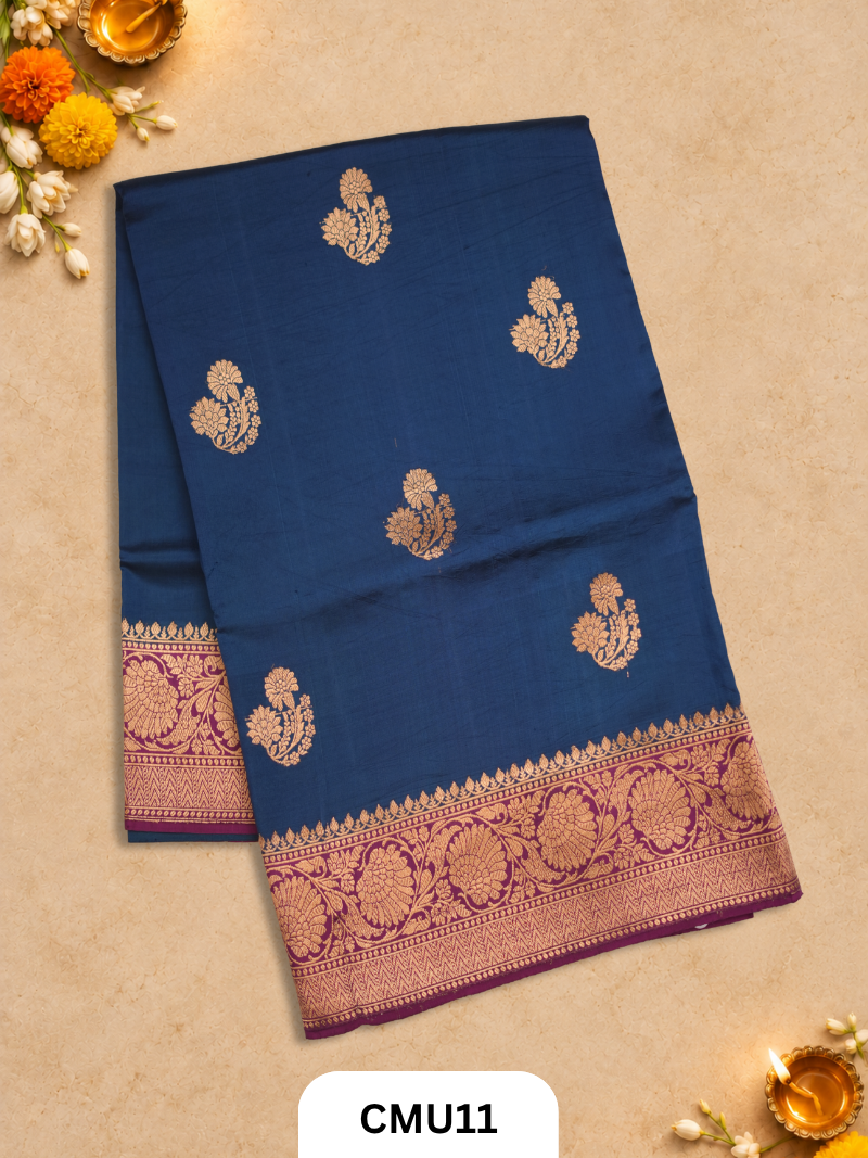 Pure Handloom Banaras Kathan Silk Saree