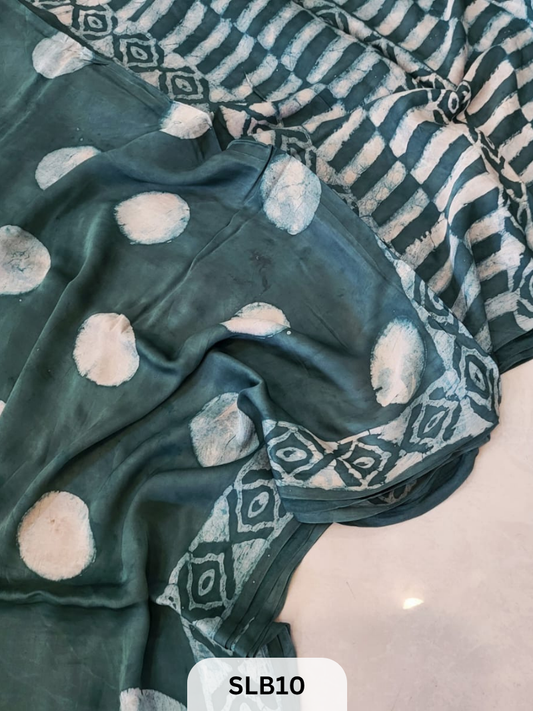 NASPHAL AJRAKH VANASPATHI MODAL HANDBLOCK PRINT SAREE