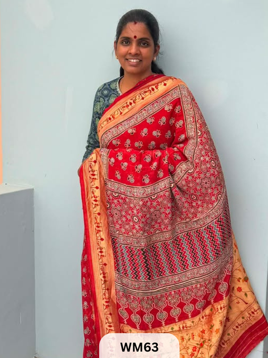 MODAL WITH PAITHANI SAREE
