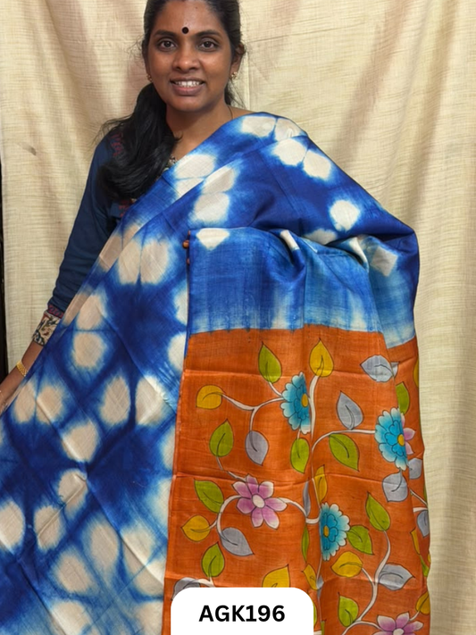 Gaachi by Nethi Tassar – Hand Block & Screen Print Saree with Blouse Piece