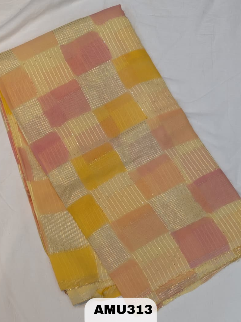 BANARAS RUSSIAN SILK SAREE WITH PRINTED