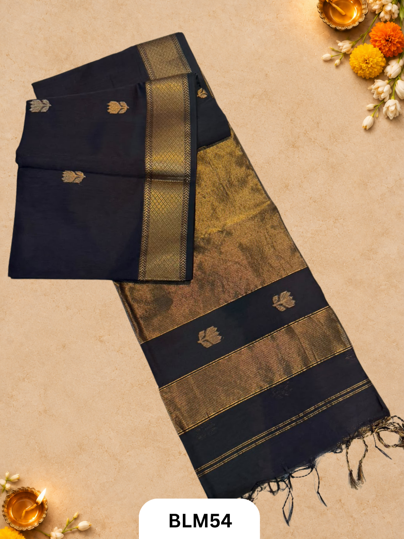 Maheshwari Lotus Buta Saree
