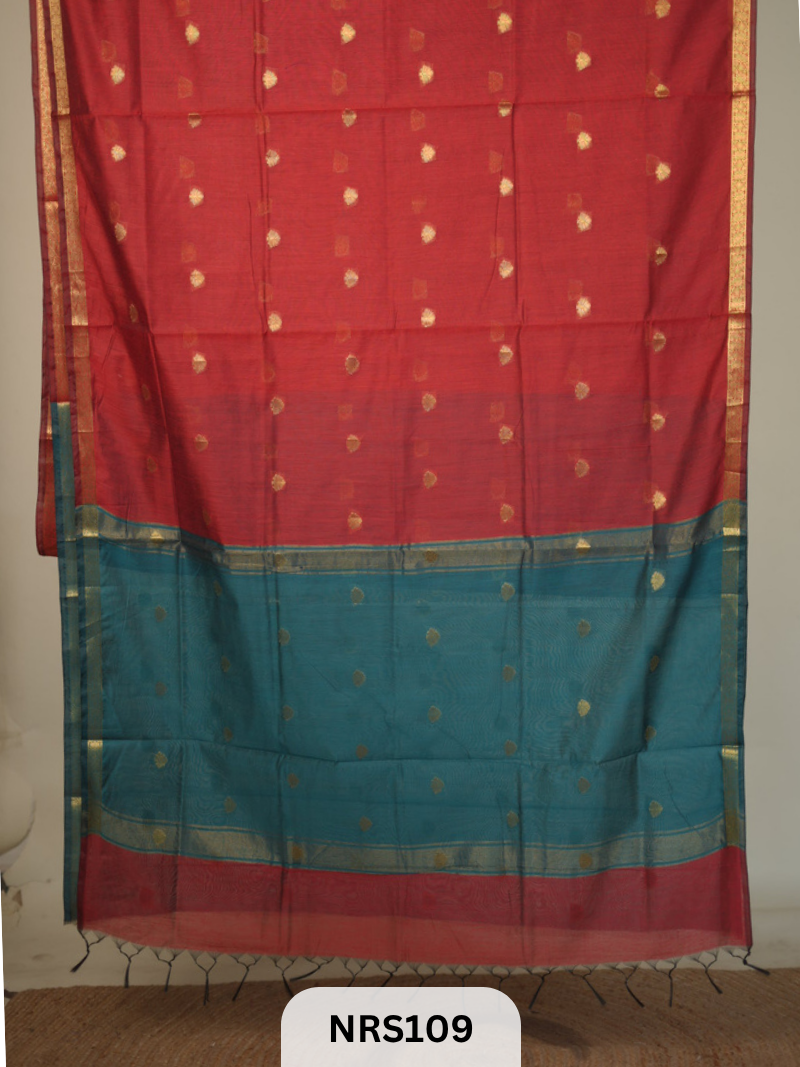 CHANDERI INSPIRED MAHESWARI SAREE