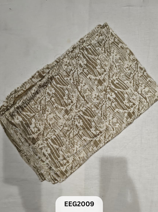 MODAL SILK WITH AJRAKH BATIK HANDBLOCK PRINT - 1MTR