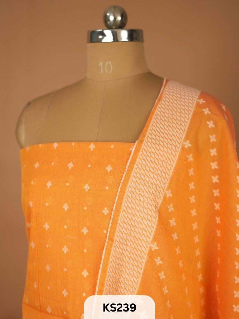 PURE CHANDERI SILK HANDLOOM SALWAR