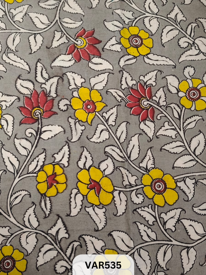 Kalamkari Hand printed - Fabric -2mtr