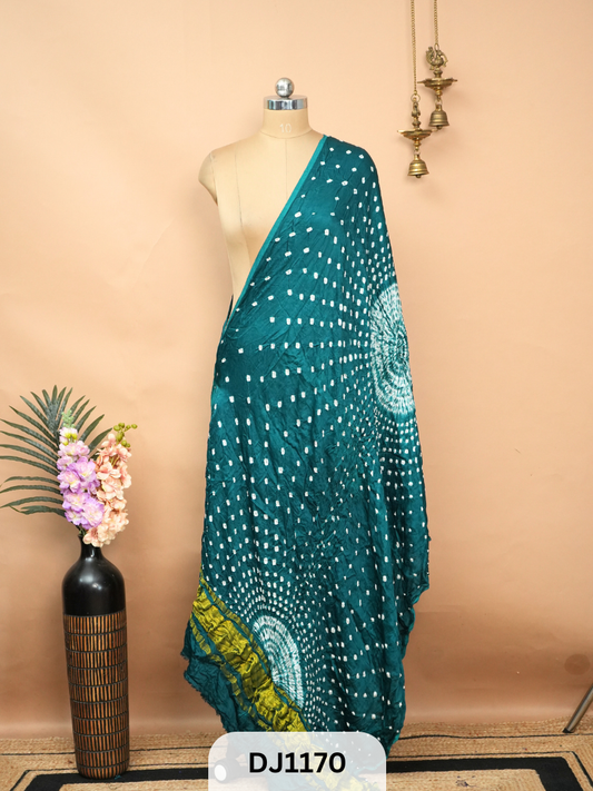 BANDHANI BORDERLESS WITH LAGDI PATTA - DUPATTA