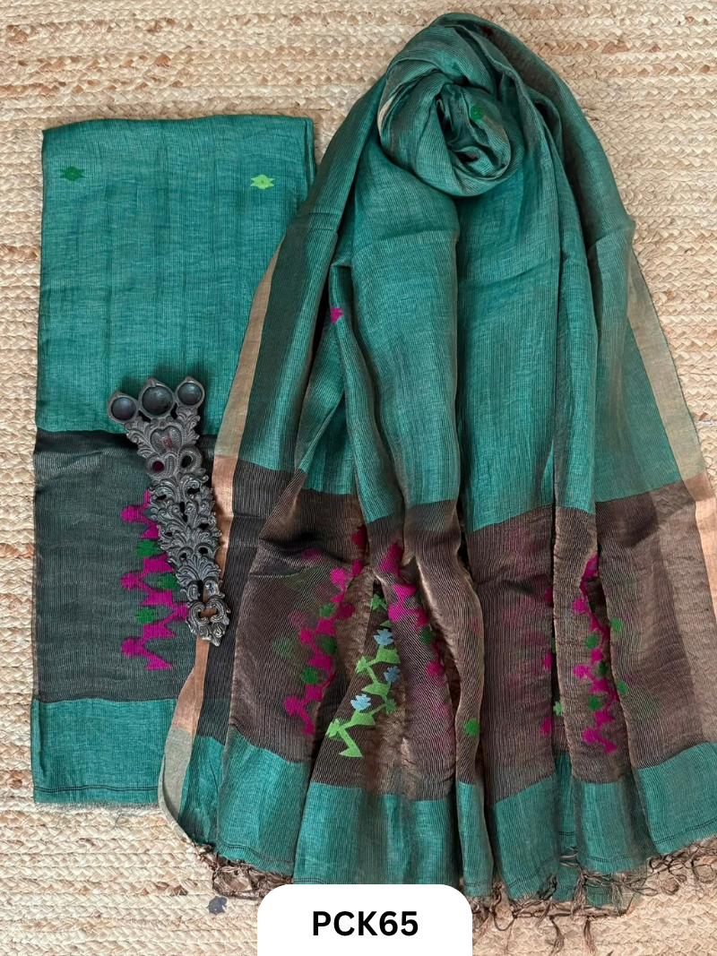 Pure Linen silk Salwar 2pcs Set