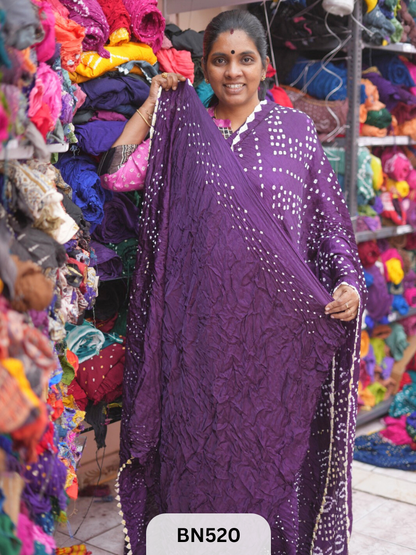 SEMI TISSUE WITH CHORAS DANI SAREE - LAGDI PATTA