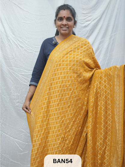 GEORGETTE WEAVING BANDHEJ SAREE