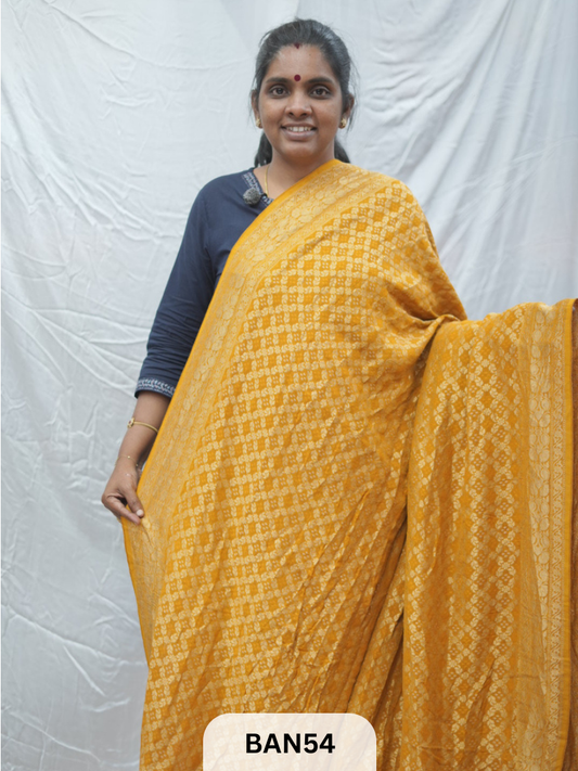GEORGETTE WEAVING BANDHEJ SAREE