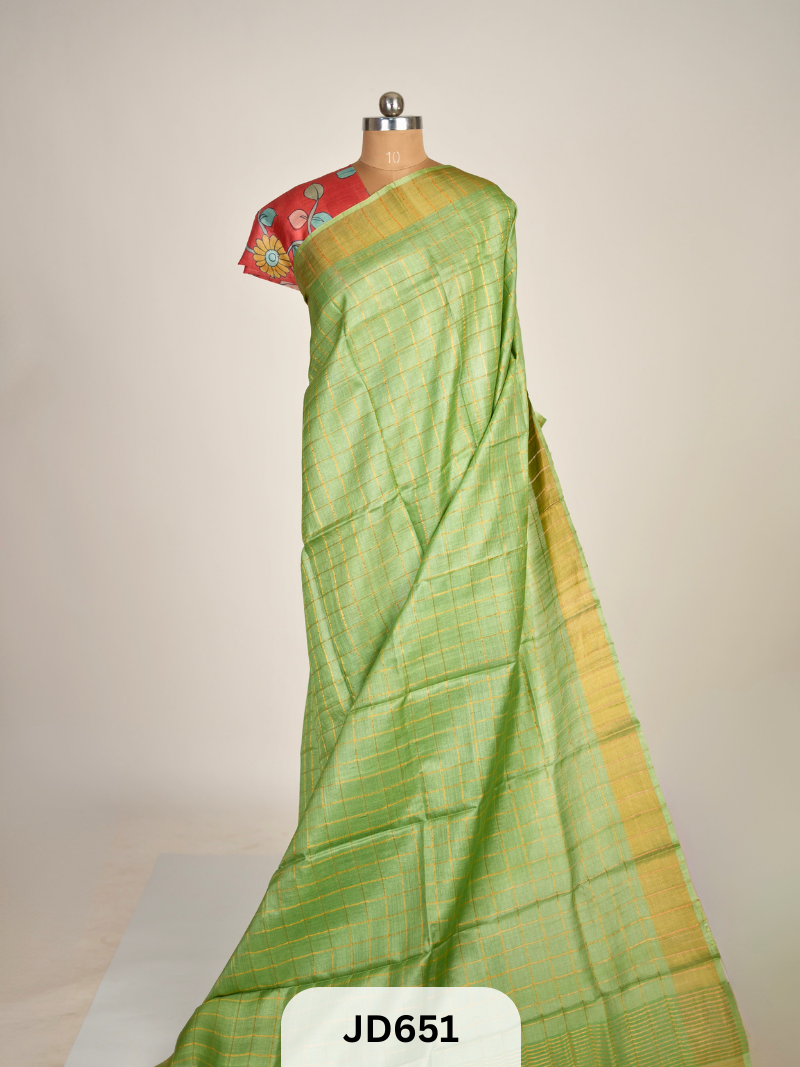 PURE TUSSAR SILK HANDWOVEN SAREE
