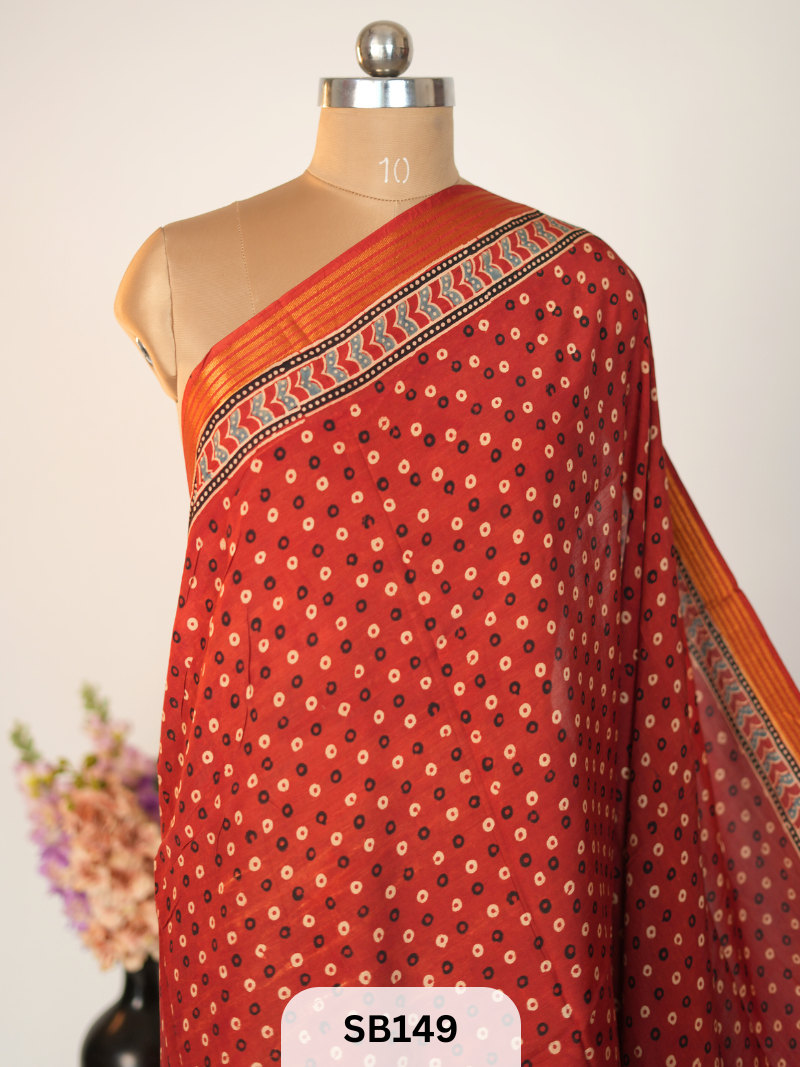 CHENNURI SILK WITH KANCHI BORDER
