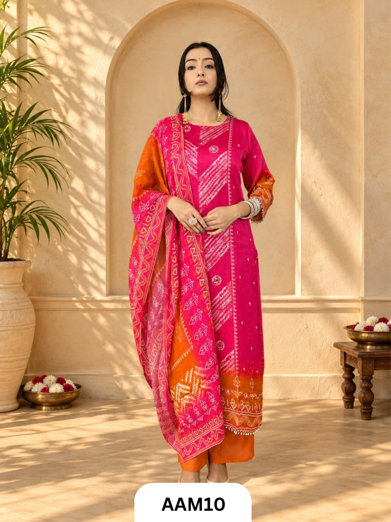 Muslin silk Salwar Suit