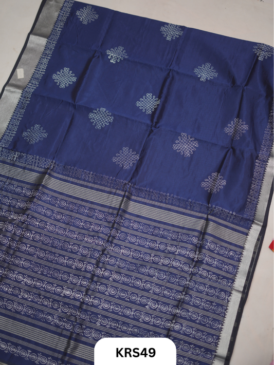 Mangalagiri Handblock Kollam Saree - DIWALI SPECIAL