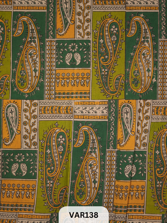 KALAMKARI HANDBLOCK PRINT- FABRIC -1mtr