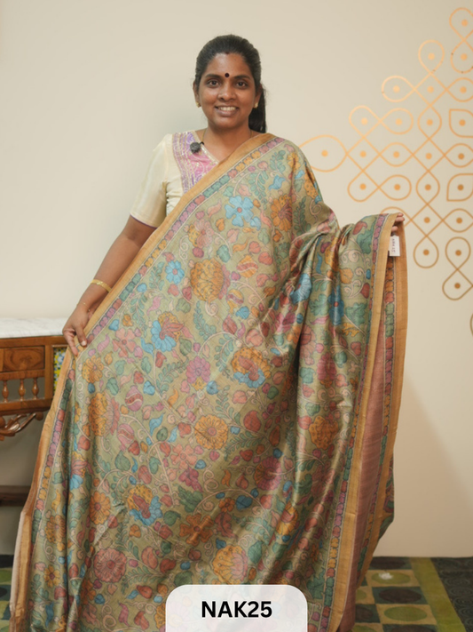 SEMI  PENKALAMKARI SAREE