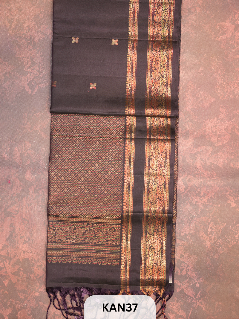 KANCHIPURAM HANDLOOM PURE SOFT SILK