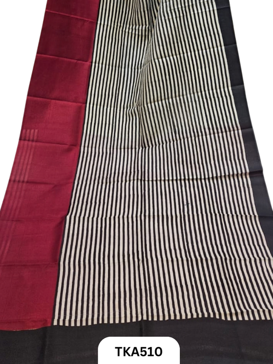 Murshidabad Silk Block Printing Saree