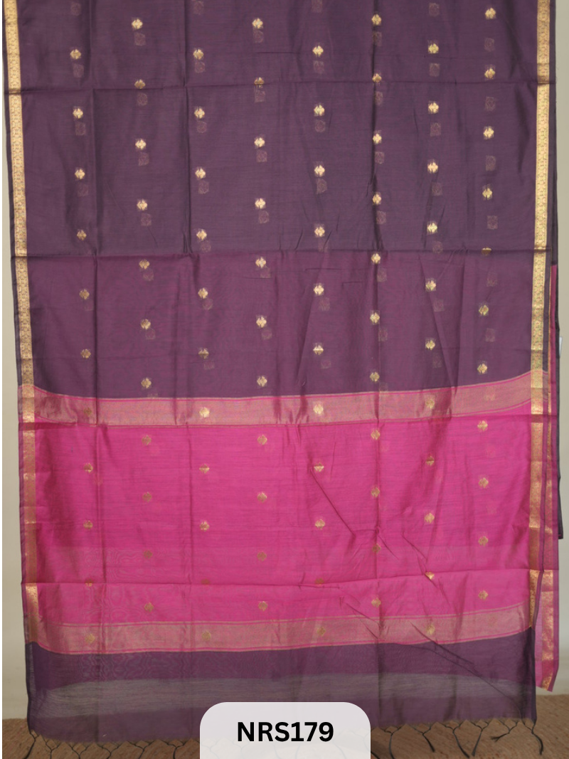 CHANDERI INSPIRED MAHESWARI SAREE