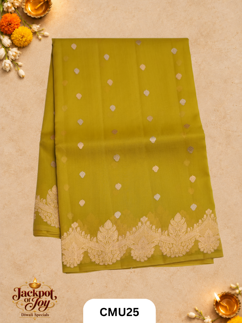 Banarasi Kora Organza Pure Handloom Saree
