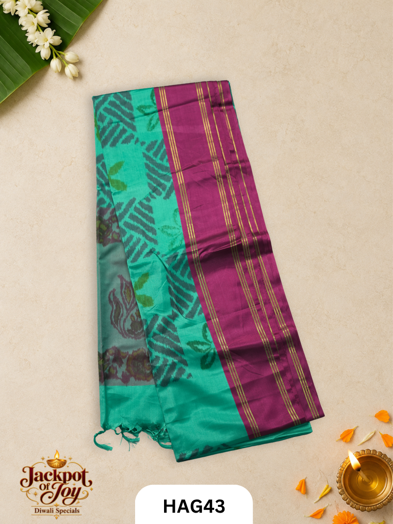 Nano Pochampalli Soft Silk Saree