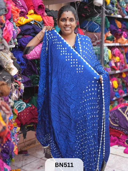 SEMI TISSUE WITH MAKDI PALLU - LADGI PATTA