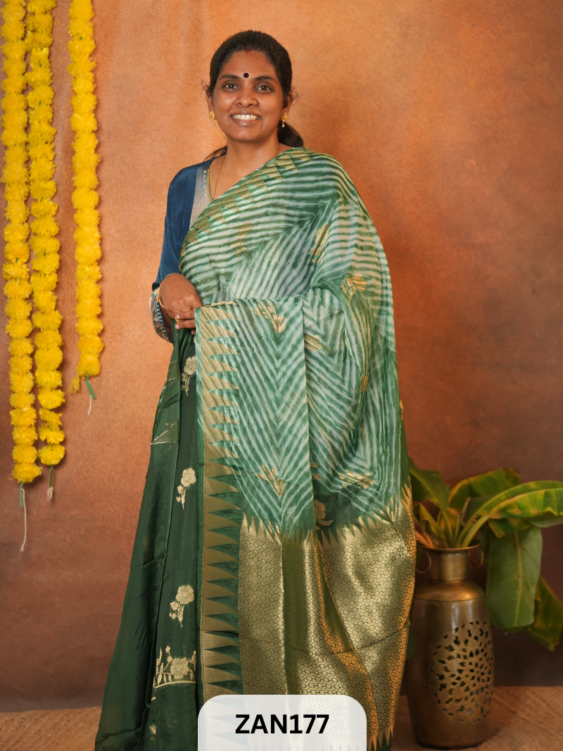 SHIBORI WITH KOTA TUSSAR BANARASI SAREE