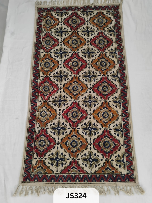 KALAMKARI PRINT FLOOR MAT (2X4 FEET)