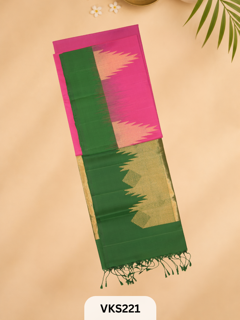 PURE KANCHIPURAM PURE SOFT SILK SAREE