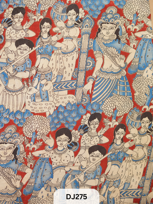 Kalamkari Hand printed - Fabric -1mtr
