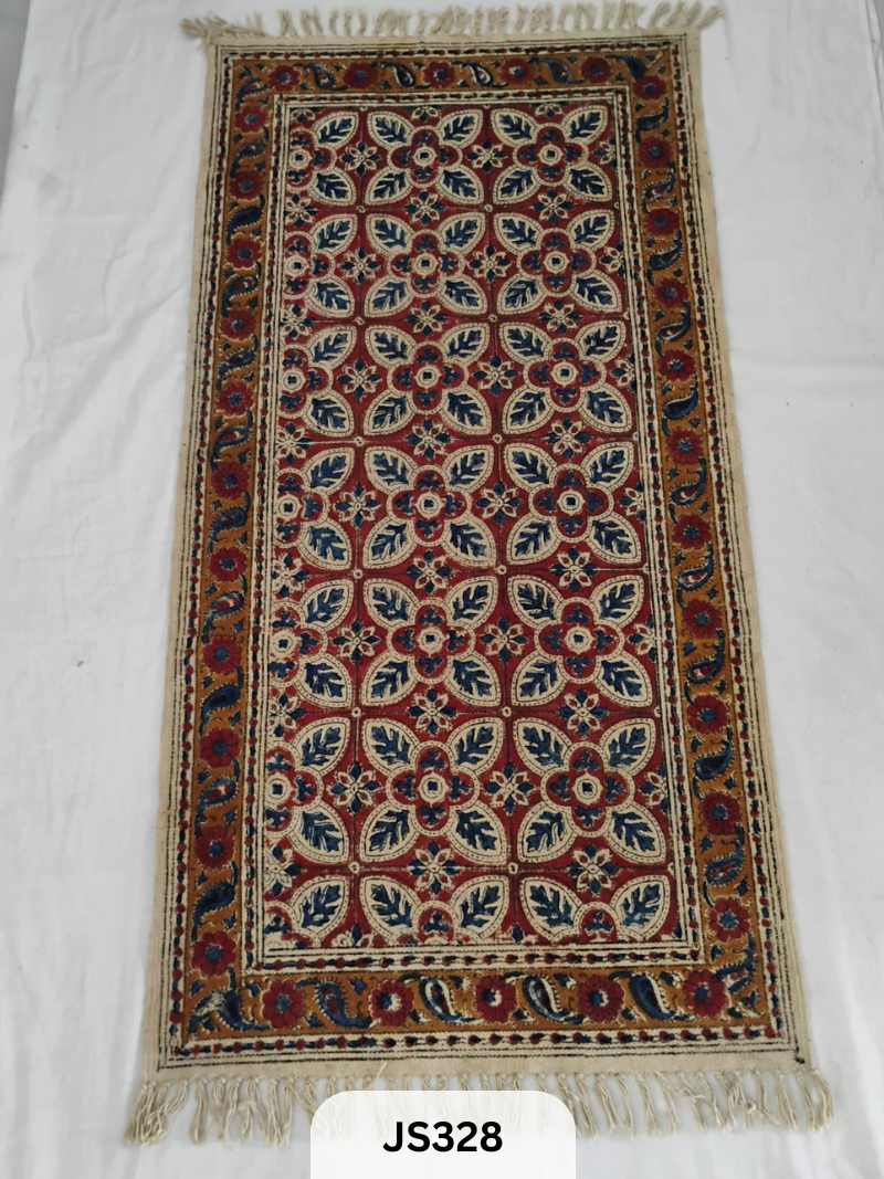 KALAMKARI PRINT FLOOR MAT (2X4 FEET)