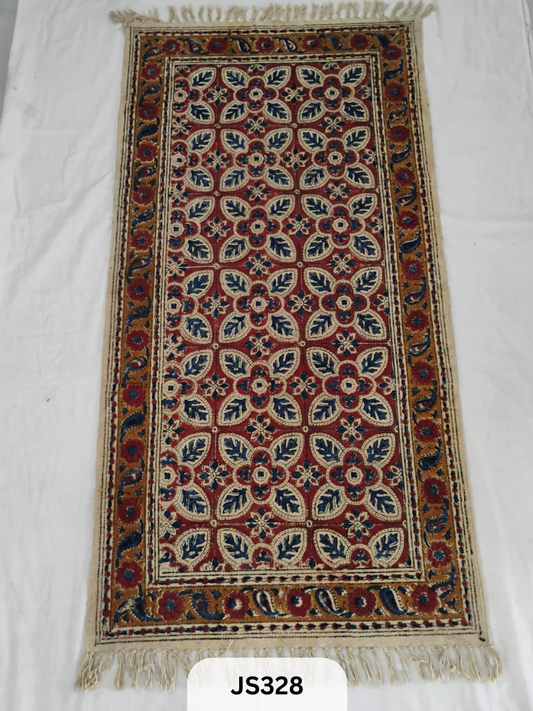 KALAMKARI PRINT FLOOR MAT (2X4 FEET)