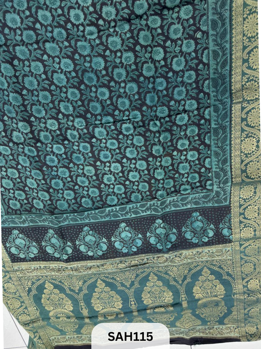 DOLA SILK SAREE WITH ELEPHANT PALLU