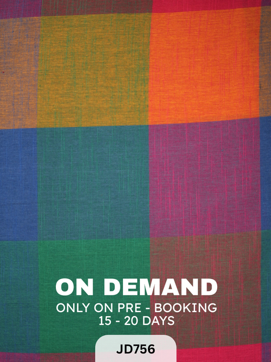 Madras kattam Fabric - 1mtr / pre - booking