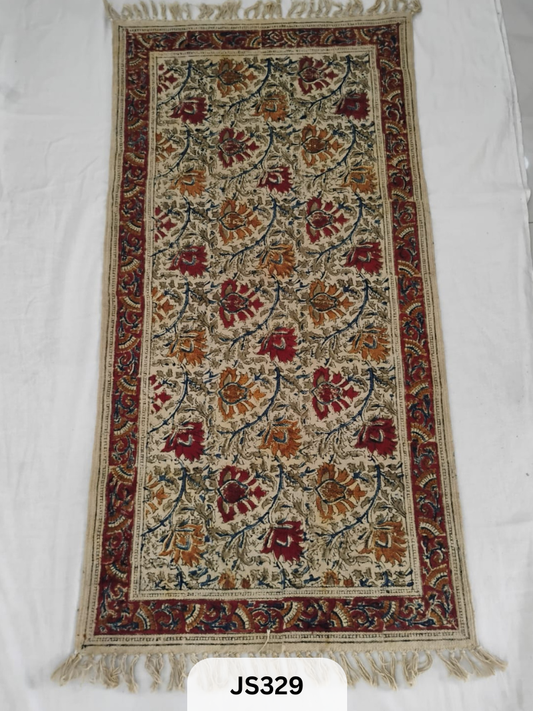 KALAMKARI PRINT FLOOR MAT (2X4 FEET)