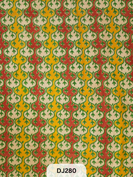 Kalamkari Hand printed - Fabric -1mtr