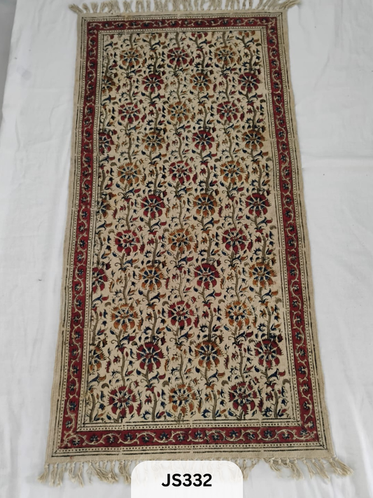 KALAMKARI PRINT FLOOR MAT (2X4 FEET)