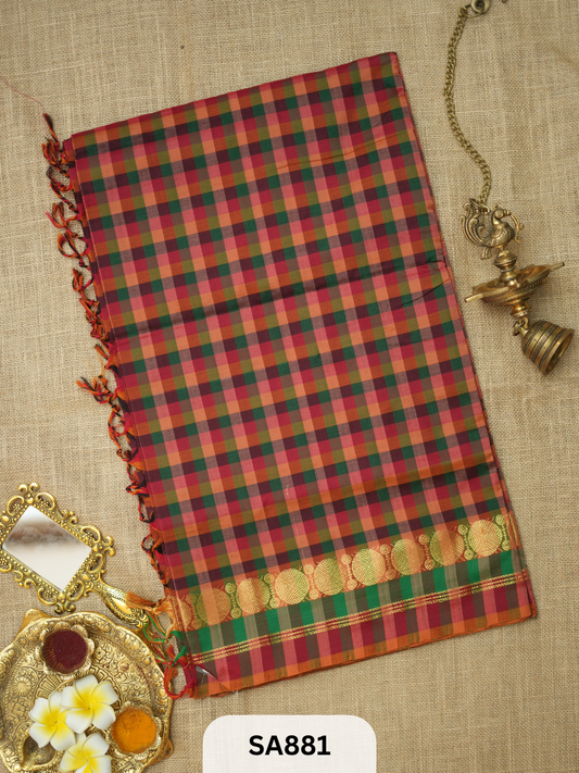 PURE HANDLOOM SILK COTTON SAREE | KATTAM
