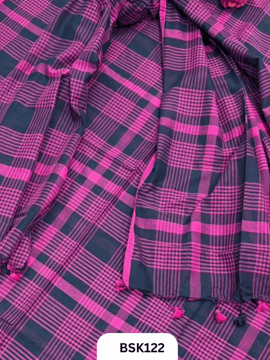 Mul Cotton Checks Top Duppata -2.5Mtr