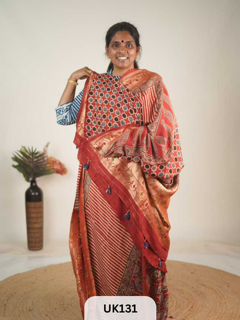 DOLA AJRAKH SAREE