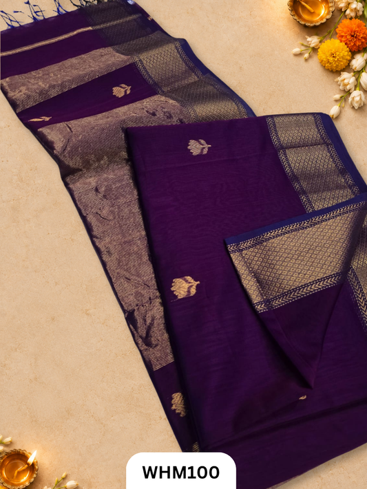 Maheshwari handloom Lotus butta sarees