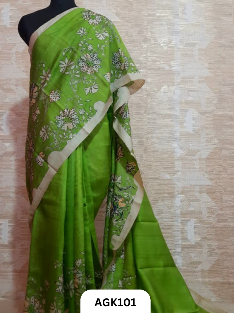 Gaachi by Nethi Tassar – Hand Block & Screen Print Saree with Blouse Piece